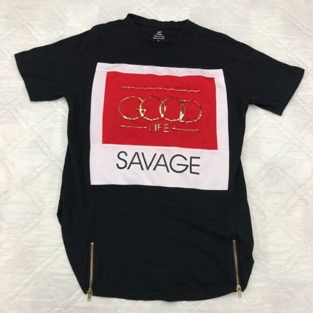 MJC Apparel Black‎ Savage zipper shirt XL